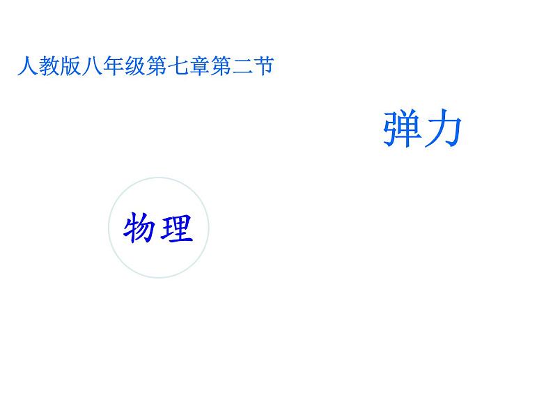 人教版八年级物理下册--7.2弹力(课件2)第2页