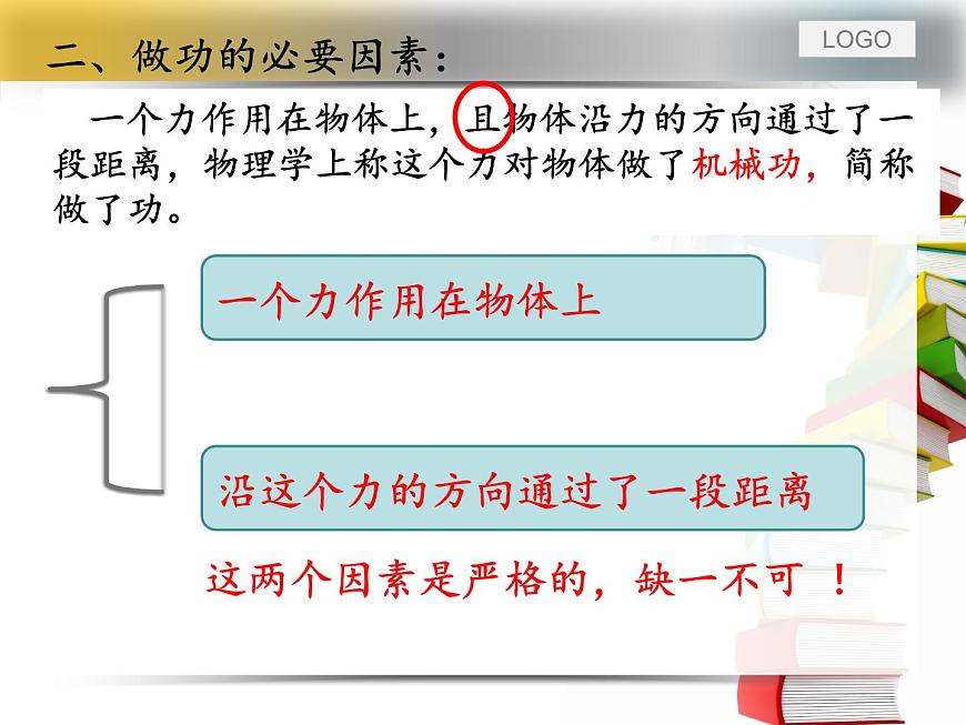 滬教版(上海)物理八下 4.2.1 機(jī)械功 課件PPT第6頁(yè)