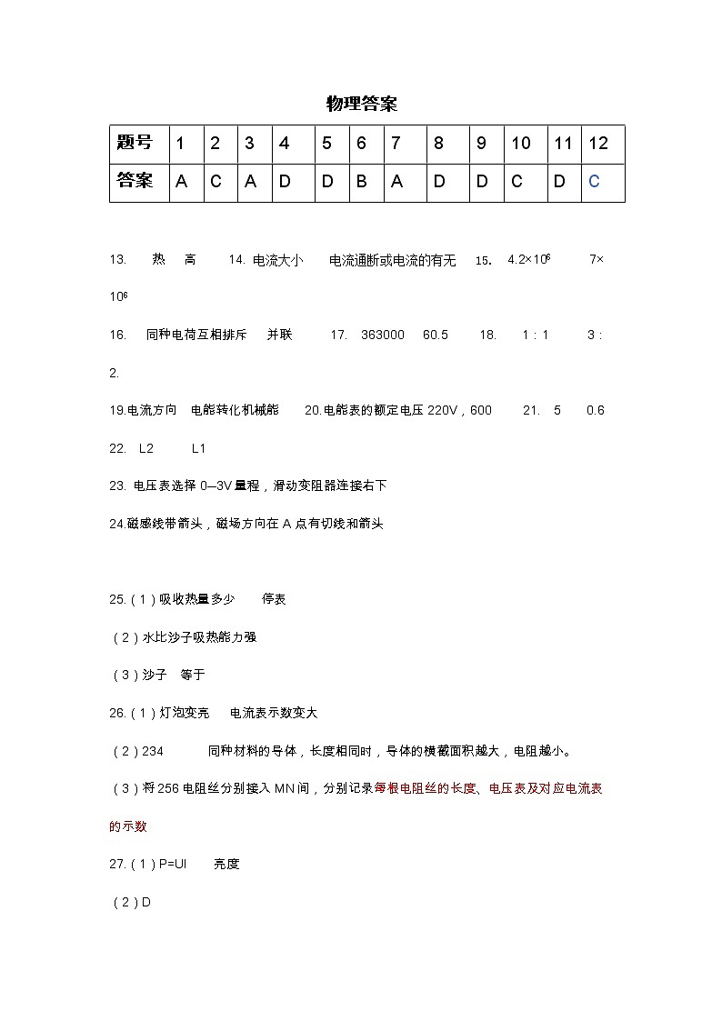 物理答案(1)第1页