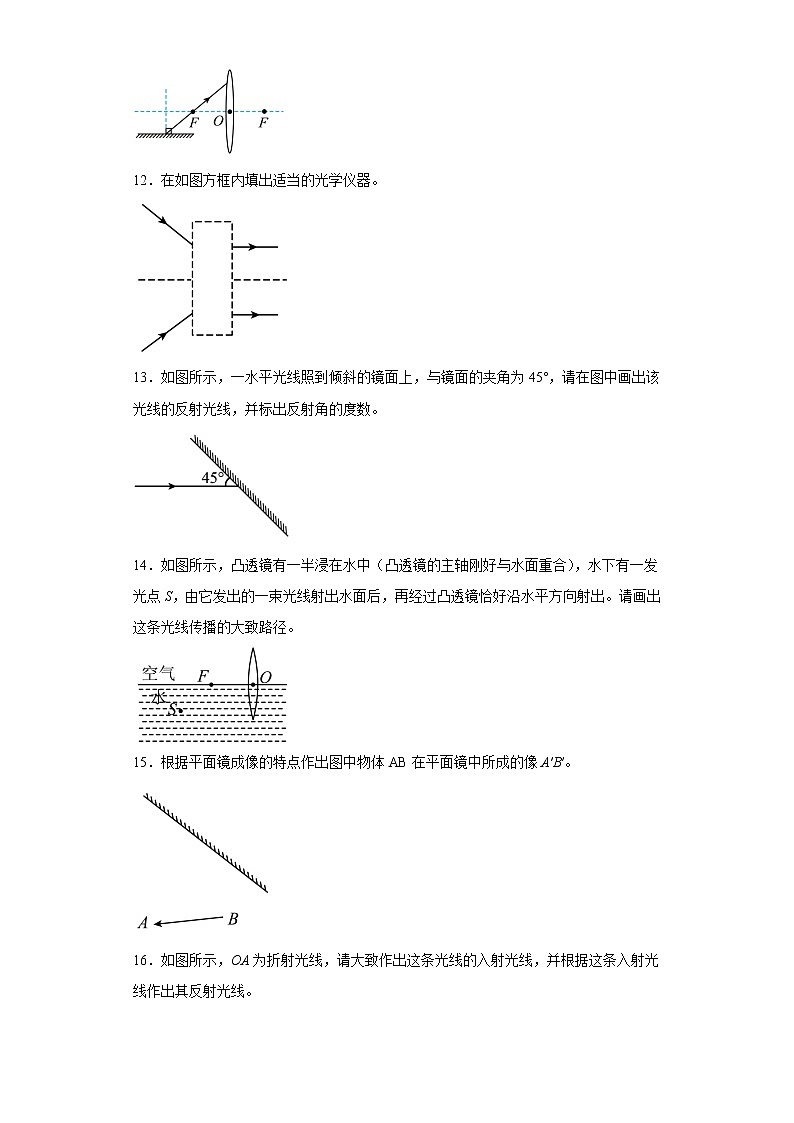2023年中考物理高频考点突破——光学作图第3页