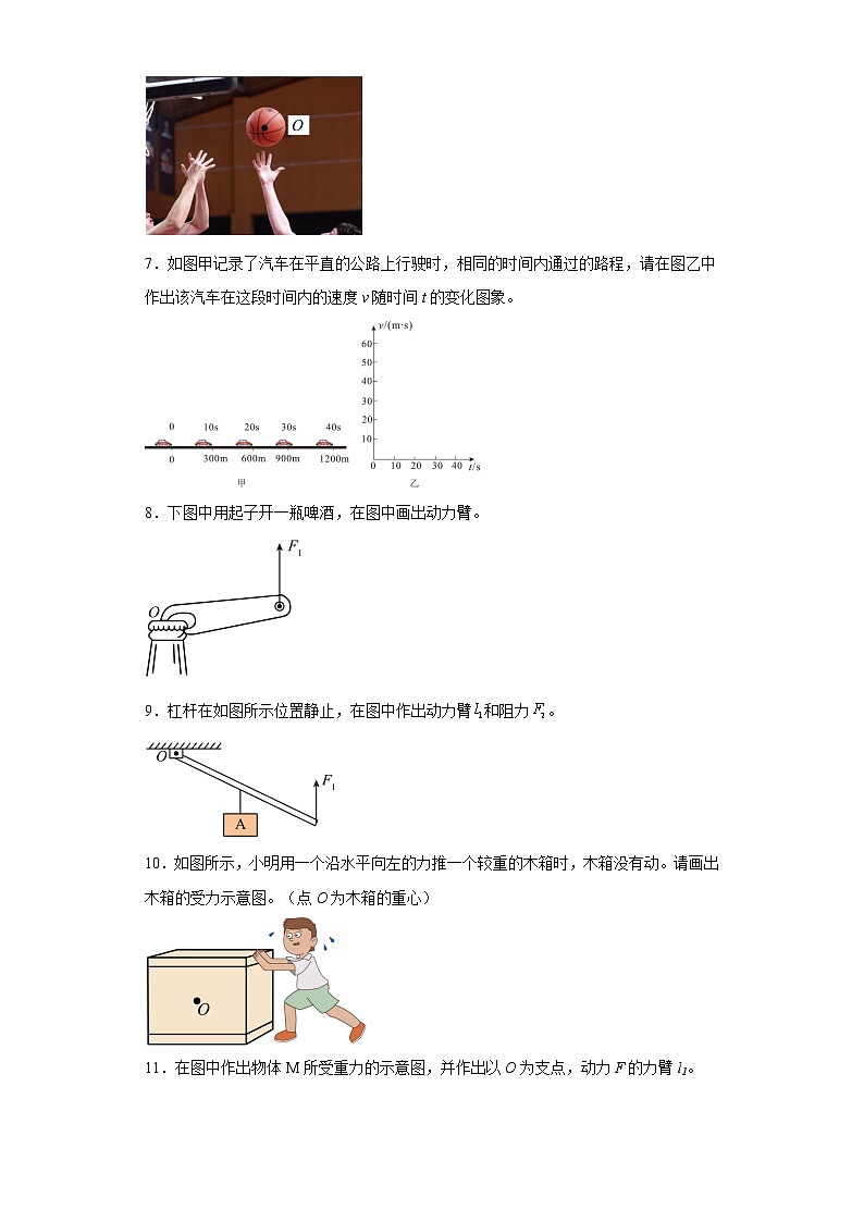 2023年中考物理高频考点突破——力学作图 试卷02