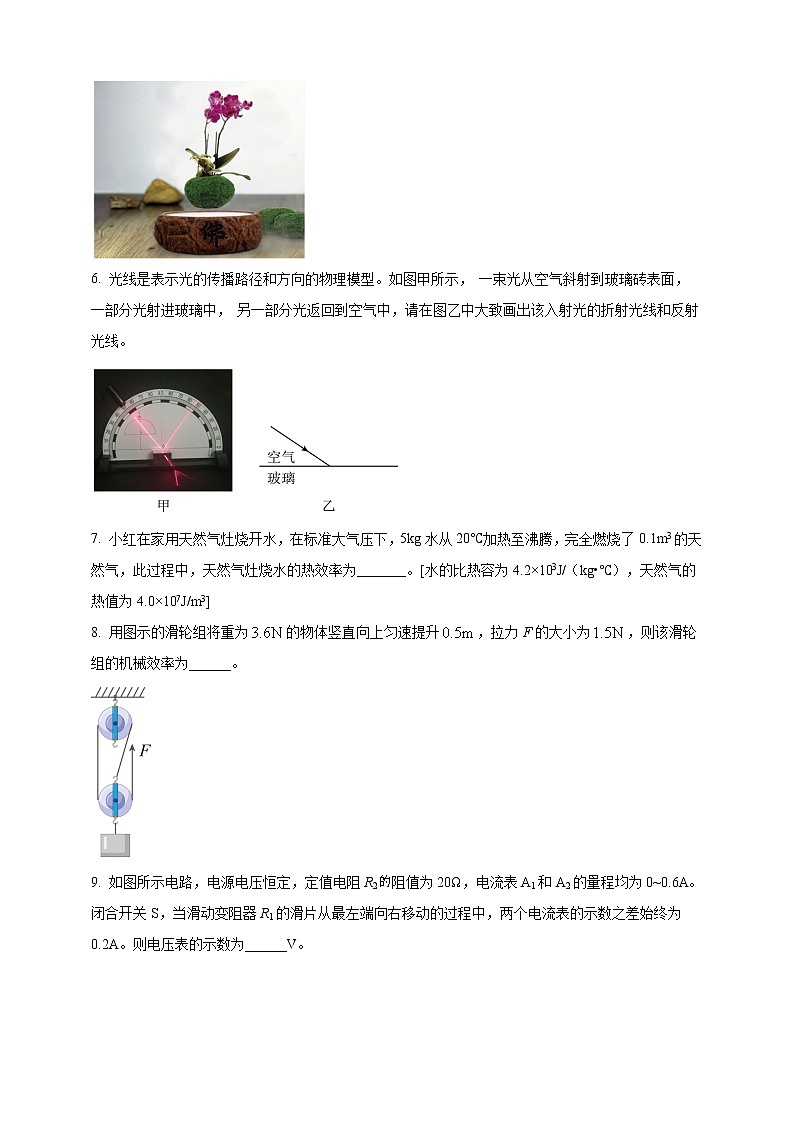 2023年初中學(xué)業(yè)水平考試一模精品物理試卷(安徽省專用)(原卷版) 第2頁(yè)