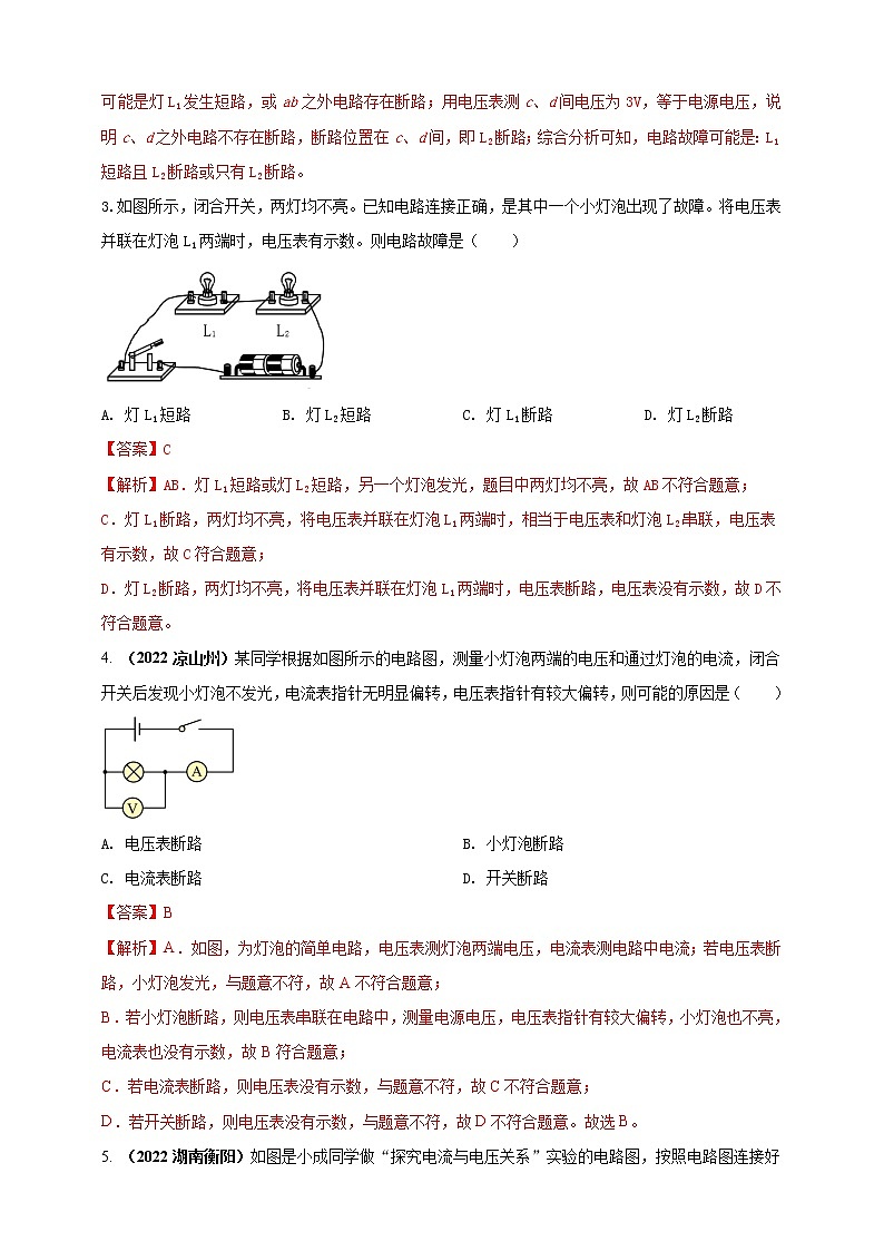 专题15 电路故障问题(解析版)第2页