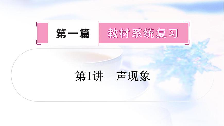 中考物理復(fù)習(xí)第1講聲現(xiàn)象教學(xué)課件第1頁(yè)