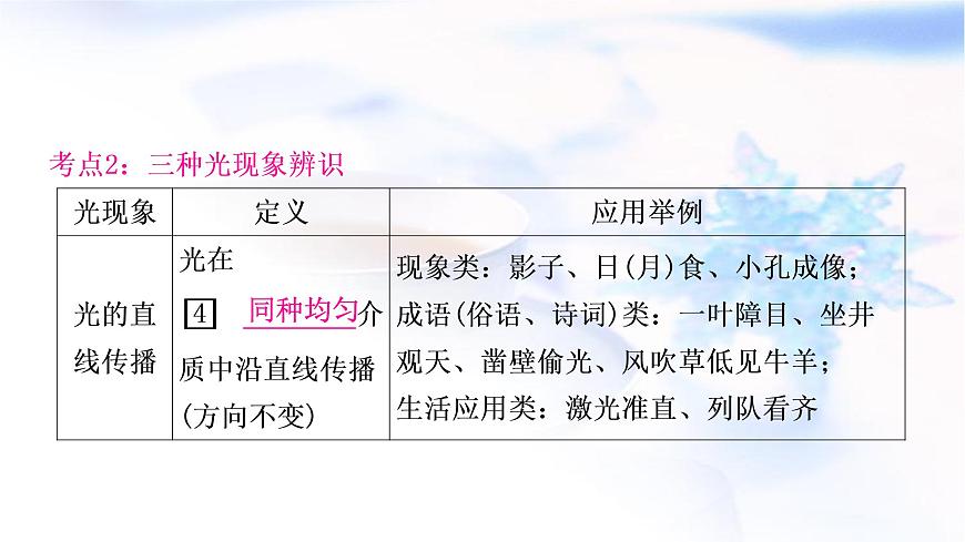 中考物理復(fù)習(xí)第2講光現(xiàn)象教學(xué)課件第6頁(yè)