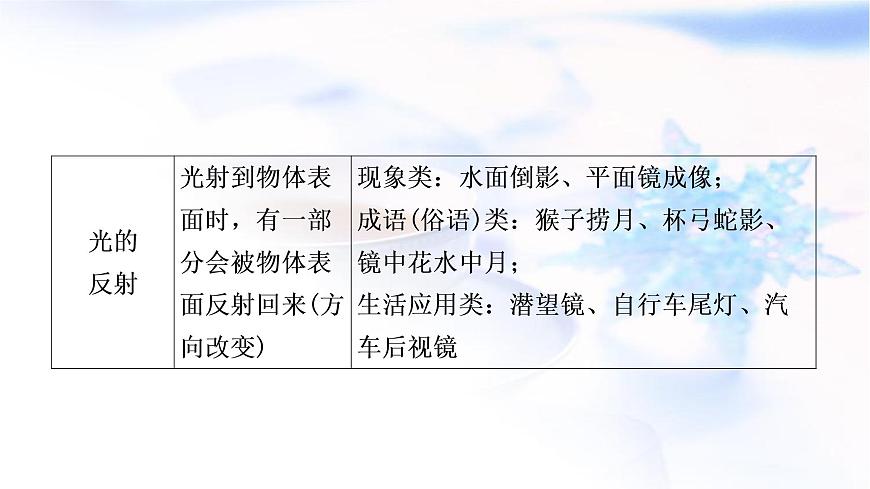 中考物理復(fù)習(xí)第2講光現(xiàn)象教學(xué)課件第7頁(yè)