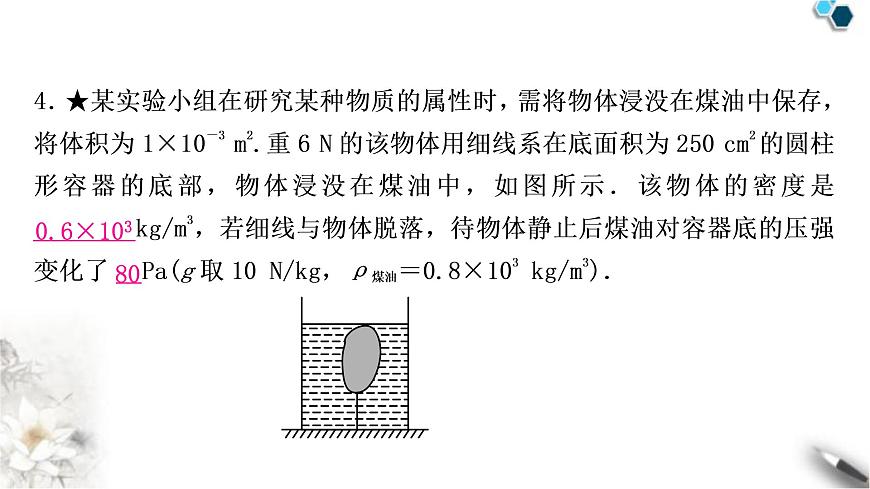 滬科版中考物理總復(fù)習(xí)專題2密度、壓強(qiáng)、浮力的綜合計(jì)算課件第6頁(yè)