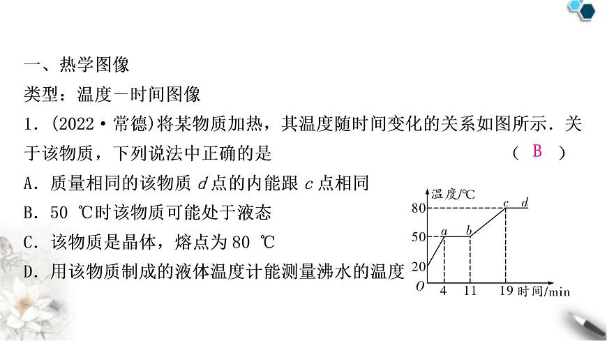 滬粵版中考物理復(fù)習題型四坐標圖像題課件第2頁