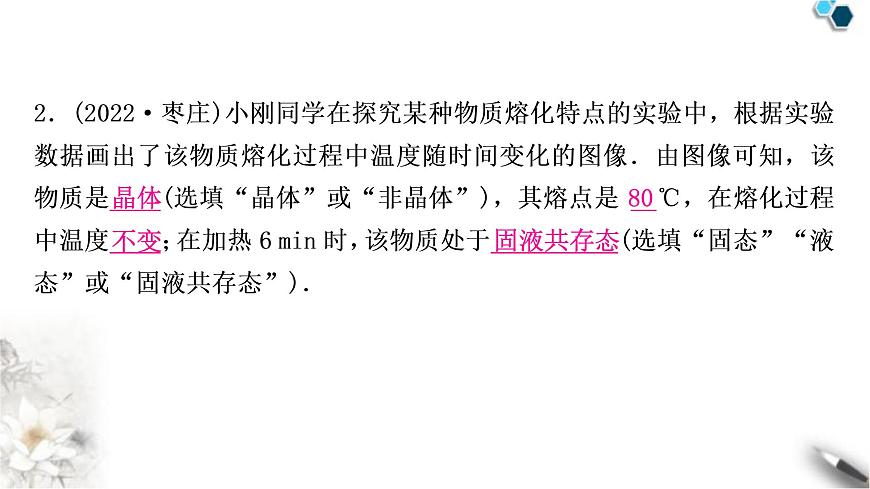 滬粵版中考物理復(fù)習題型四坐標圖像題課件第3頁
