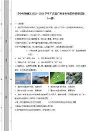 【中考物理】2022—2023学年广东省广州市专项提升模拟试题（一模）含解析