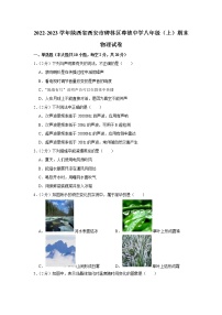陕西省西安市碑林区尊德中学2022-2023学年八年级上学期期末物理试卷(含答案)