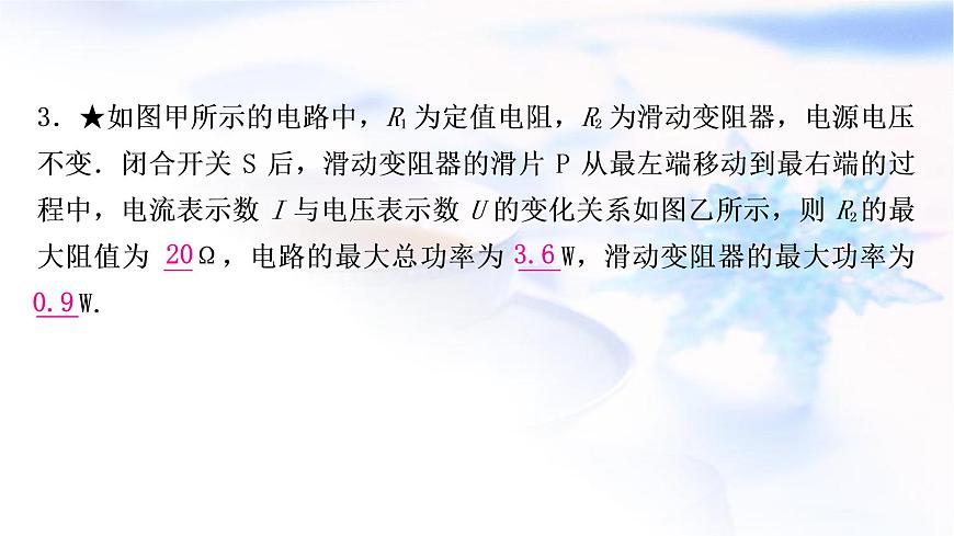 中考物理復(fù)習(xí)專題8極值、范圍類相關(guān)計(jì)算練習(xí)課件第5頁(yè)