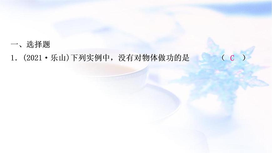中考物理復(fù)習(xí)第11講功和機(jī)械能練習(xí)課件第2頁(yè)