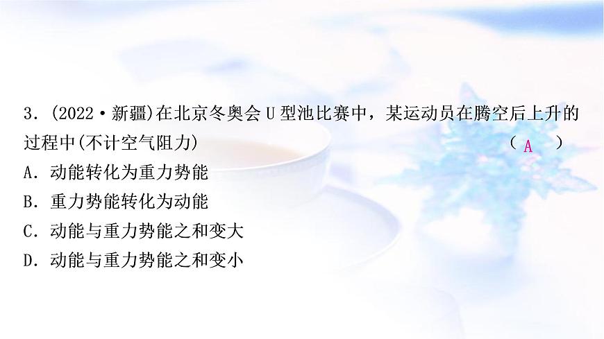 中考物理復(fù)習(xí)第11講功和機(jī)械能練習(xí)課件第4頁(yè)