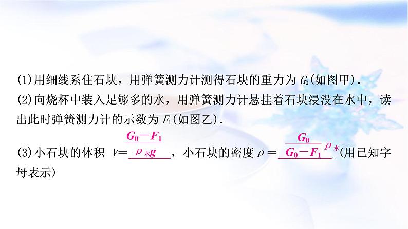 中考物理复习专题1利用浮力测密度教学课件05
