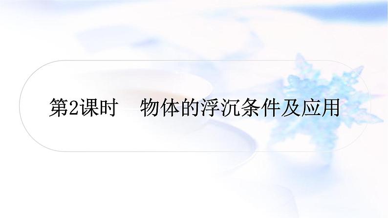中考物理复习第2课时物体的浮沉条件及应用教学课件第1页