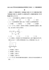 河北省秦皇岛市昌黎县2022-2023学年八年级上学期期末物理试卷（含答案）