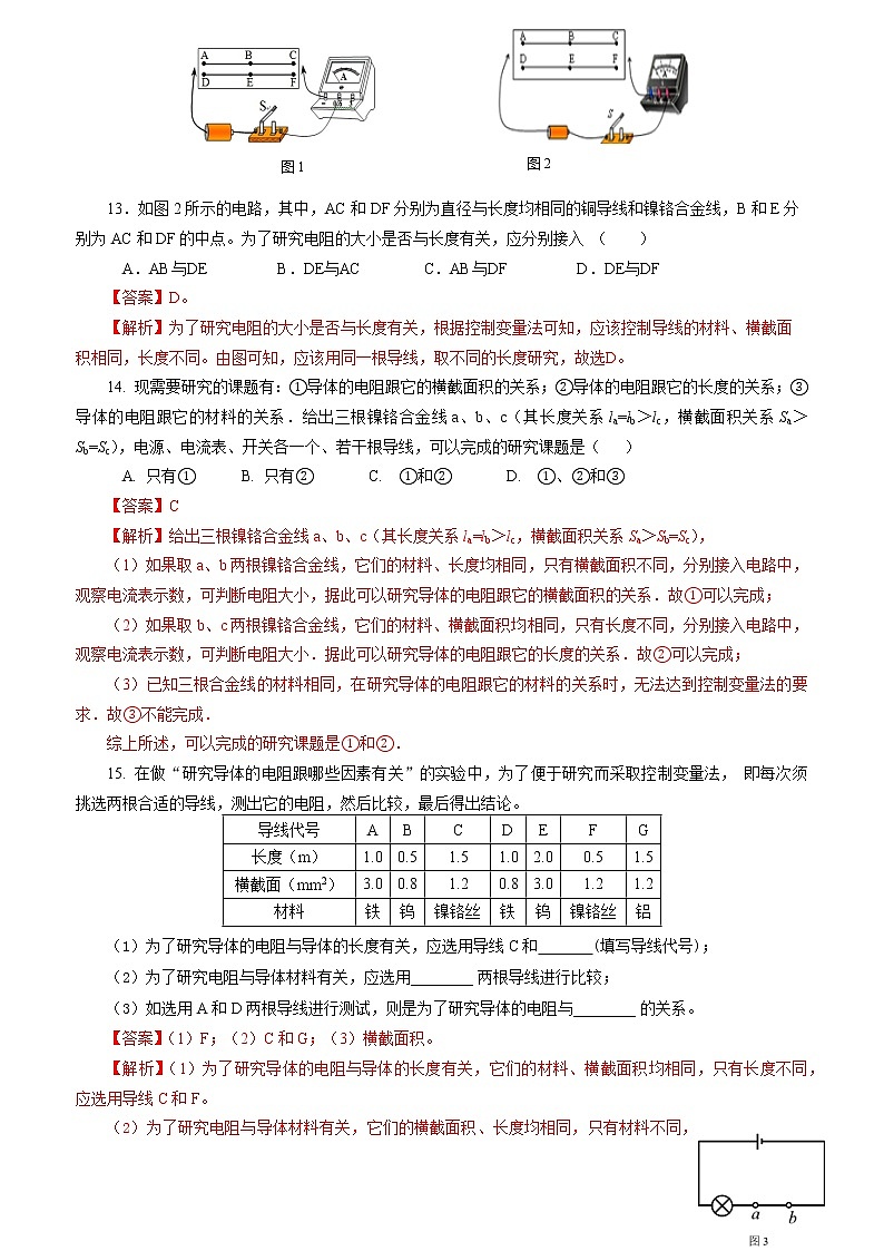 【人教版】九上物理  16.3 电阻(课件+同步练习+视频素材)03