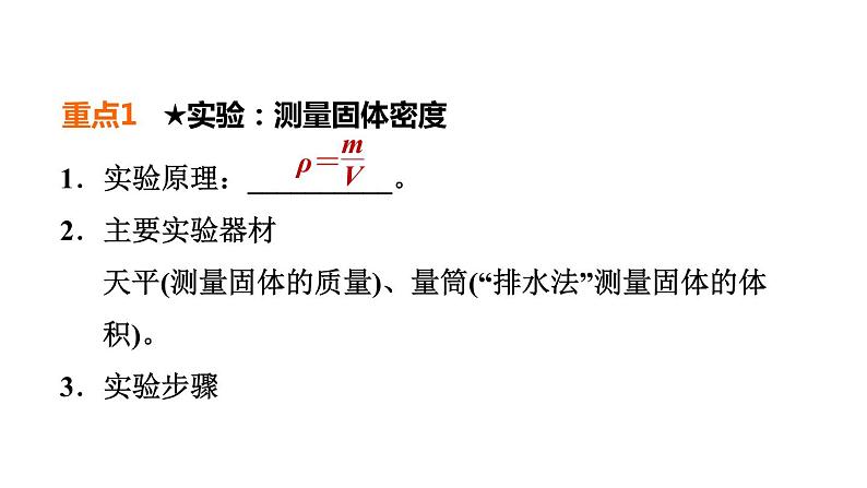 人教版中考物理一轮复习--第6课时 密度的测量(课件)04