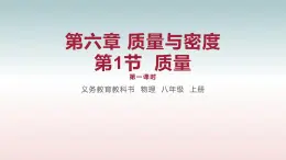 第1节 质量 第一课时-八年级物理上册同步备课减负增效课件（人教版）