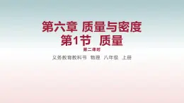 第1节 质量 第二课时-八年级物理上册同步备课减负增效课件（人教版）