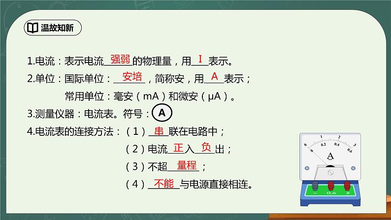 15.5《串并联电路中电流的规律》ppt课件+教学设计+同步练习(含参考答案)02