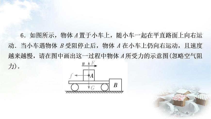中考物理復(fù)習(xí)專題1受力分析作業(yè)課件第7頁(yè)
