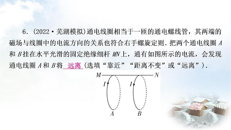 中考物理复习第18讲电与磁作业课件第6页