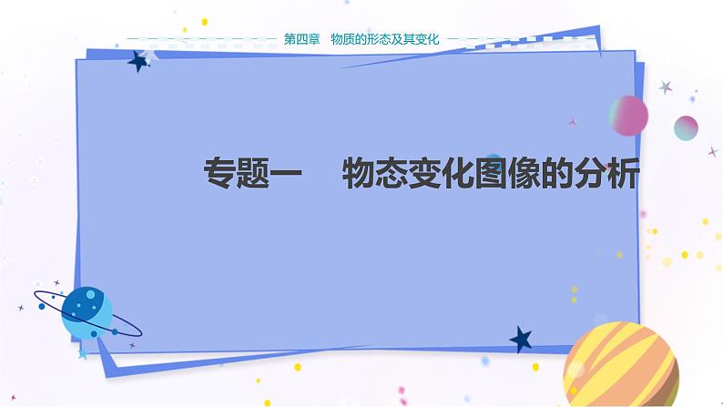 粤沪版物理八年级上第四章物质的形态及其变化专题一 物态变化图像的分析 教学课件+教案01