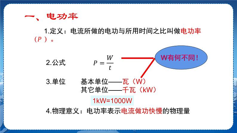 沪科版物理九年级上第十六章第二节电流做功的快慢 PPT课件+教学详案07
