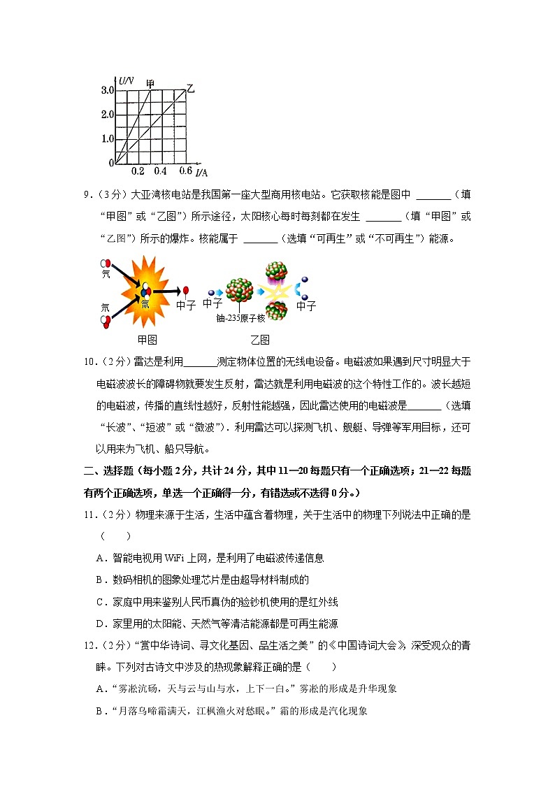 2023年河南省安陽(yáng)市殷都區(qū)中考物理一模試題（含答案）第3頁(yè)