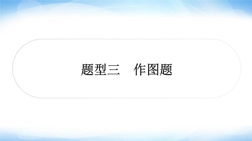 中考物理復(fù)習(xí)題型三作圖題作業(yè)課件第1頁
