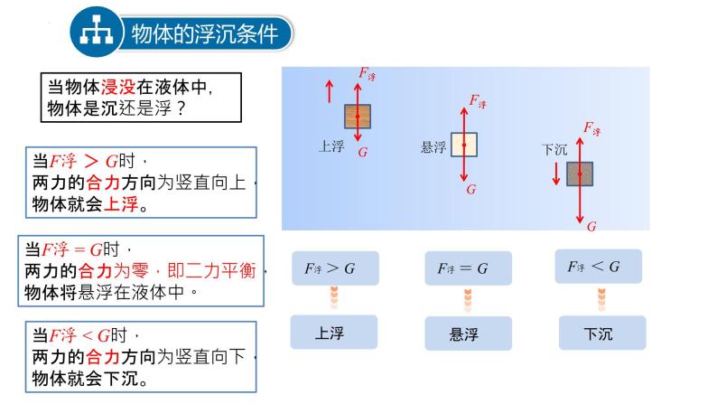 9.3 研究物体的浮沉条件 课件 2022-2023学年沪粤版物理八年级下册03