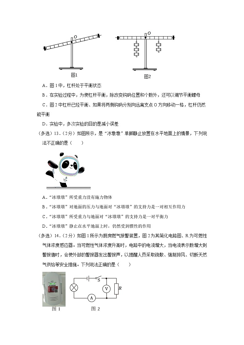 2023年河南省周口市沈丘县中英文学校、全峰中学、志远中学等中考物理一模试题(含答案)第3页