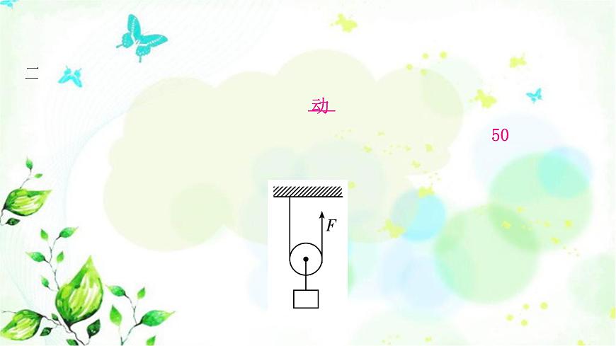 中考物理復(fù)習(xí)第12講簡(jiǎn)單機(jī)械第2課時(shí)滑輪斜面機(jī)械效率作業(yè)課件第7頁(yè)