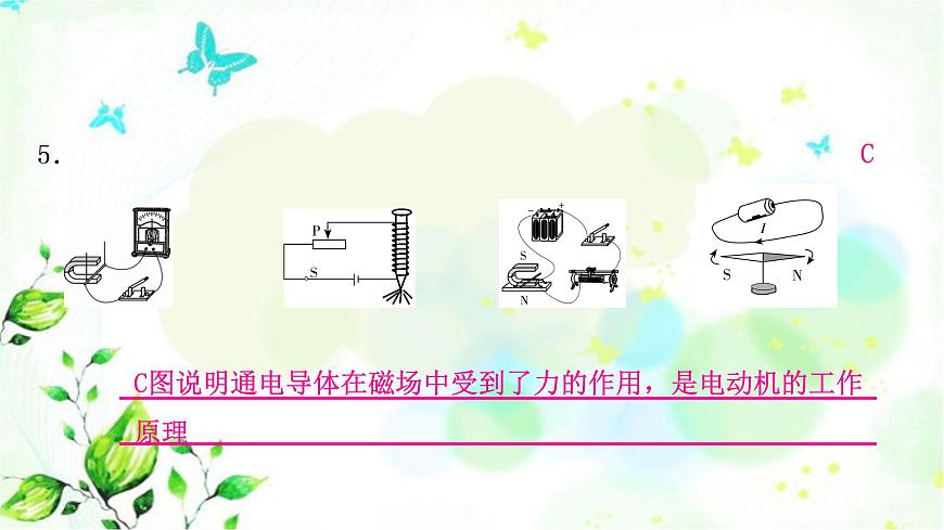 中考物理復(fù)習(xí)第18講電與磁作業(yè)課件第7頁(yè)