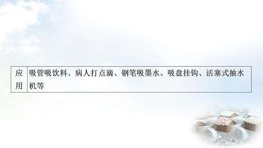 中考物理復(fù)習(xí)第9講壓強(qiáng)第3課時大氣壓強(qiáng)流體壓強(qiáng)與流速的關(guān)系教學(xué)課件第6頁