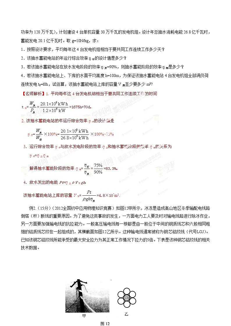 专题22 能源与可持续发展-初中应用物理知识竞赛专题讲义第2页