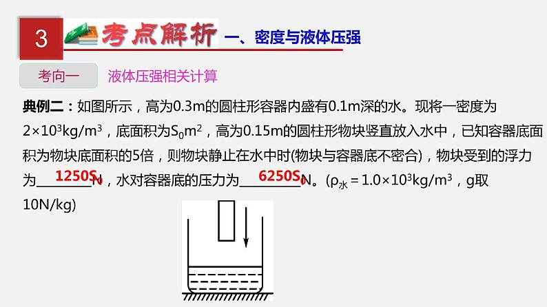 中考物理一轮复习单元复习课件第十三单元 密度、压强和浮力综合 (含答案)第5页