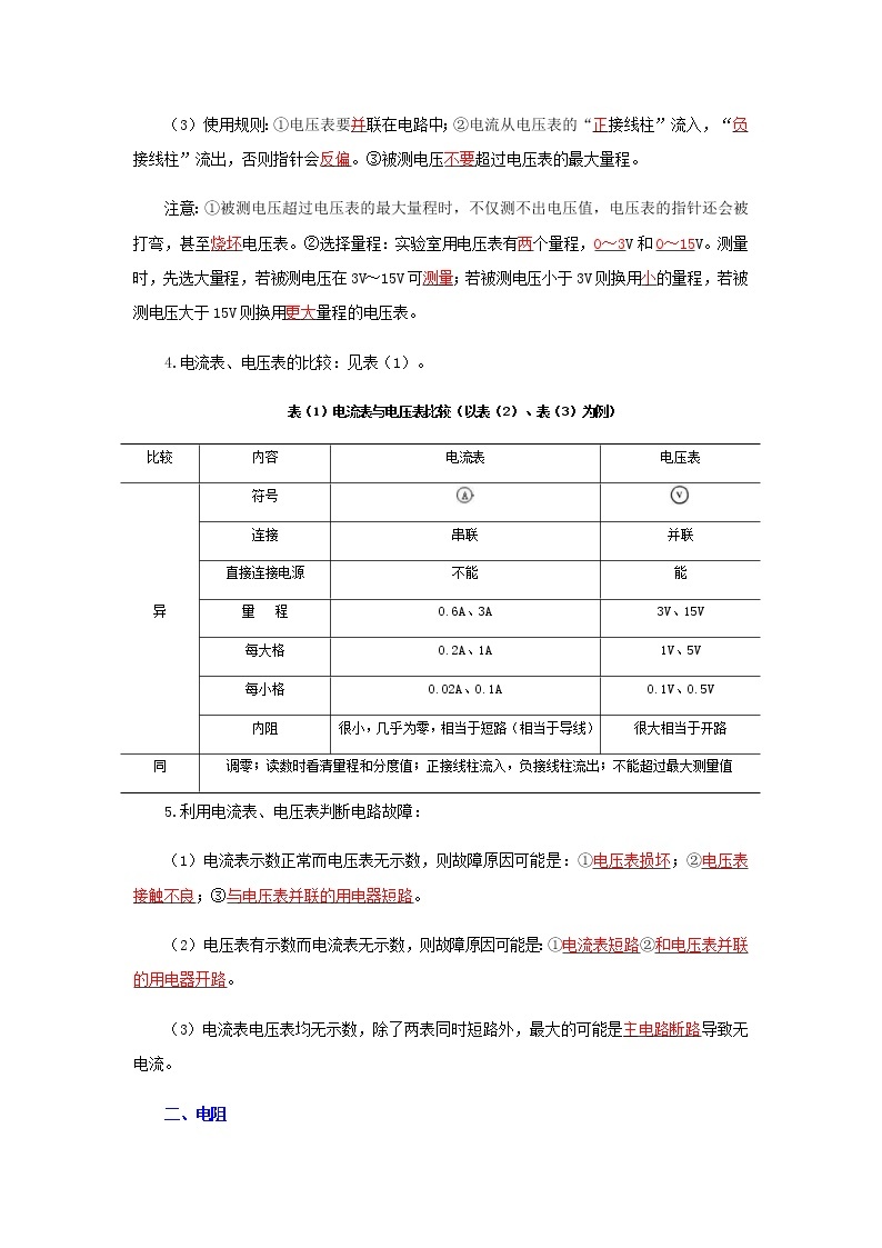 (辅导班专用)九年级物理寒假讲义专题16  电压和电阻（教师版）02