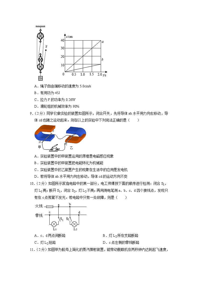 2023年江苏省常州市金坛区中考物理一模试卷03