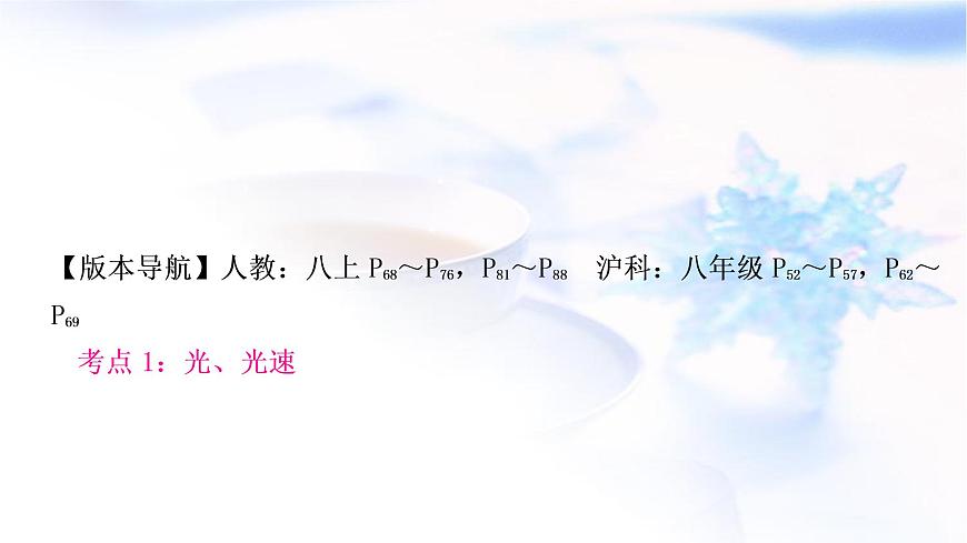 中考物理復(fù)習(xí)第2講第1課時三種光現(xiàn)象及其辨識教學(xué)課件第3頁