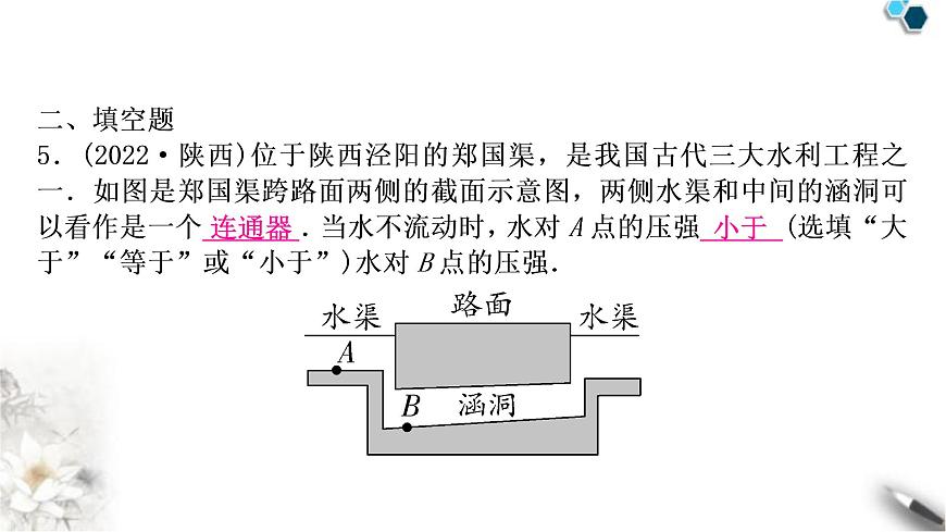 中考物理復(fù)習(xí)第9講壓強(qiáng)第2課時液體壓強(qiáng)作業(yè)課件第6頁