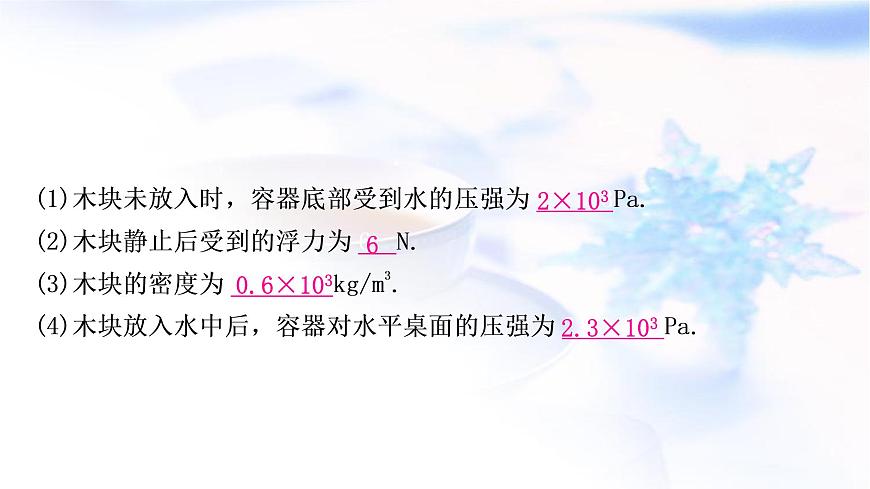 中考物理復(fù)習專題3密度、壓強、浮力的綜合計算教學課件第3頁