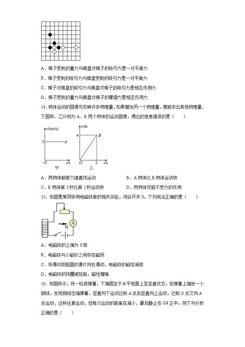 2023年安徽省合肥市庐江县中考二模物理试题03