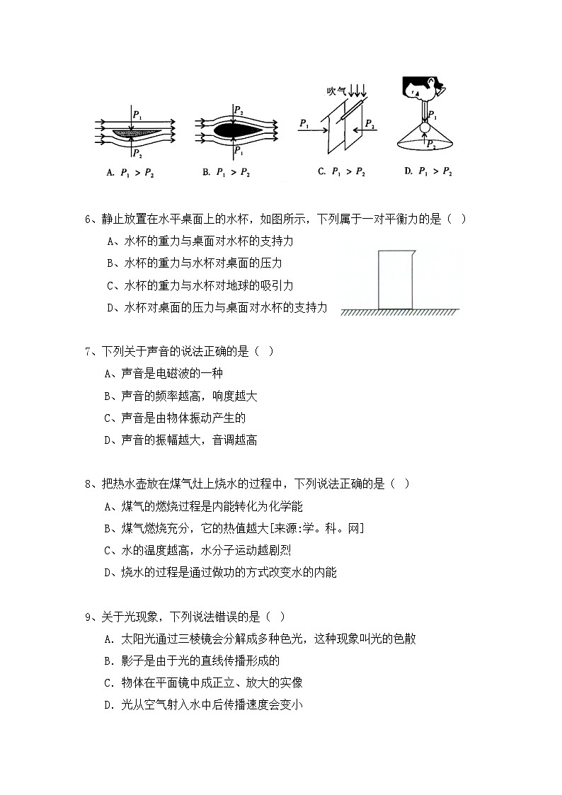 2023年四川省成都市中考模拟物理试卷(三) (含答案)第2页