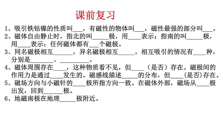 滬科版九年級物理17.2電流的磁場教學課件第1頁