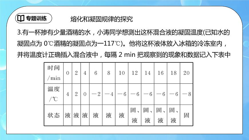 第3章《物態(tài)變化》專題復習習題課精品課件第7頁