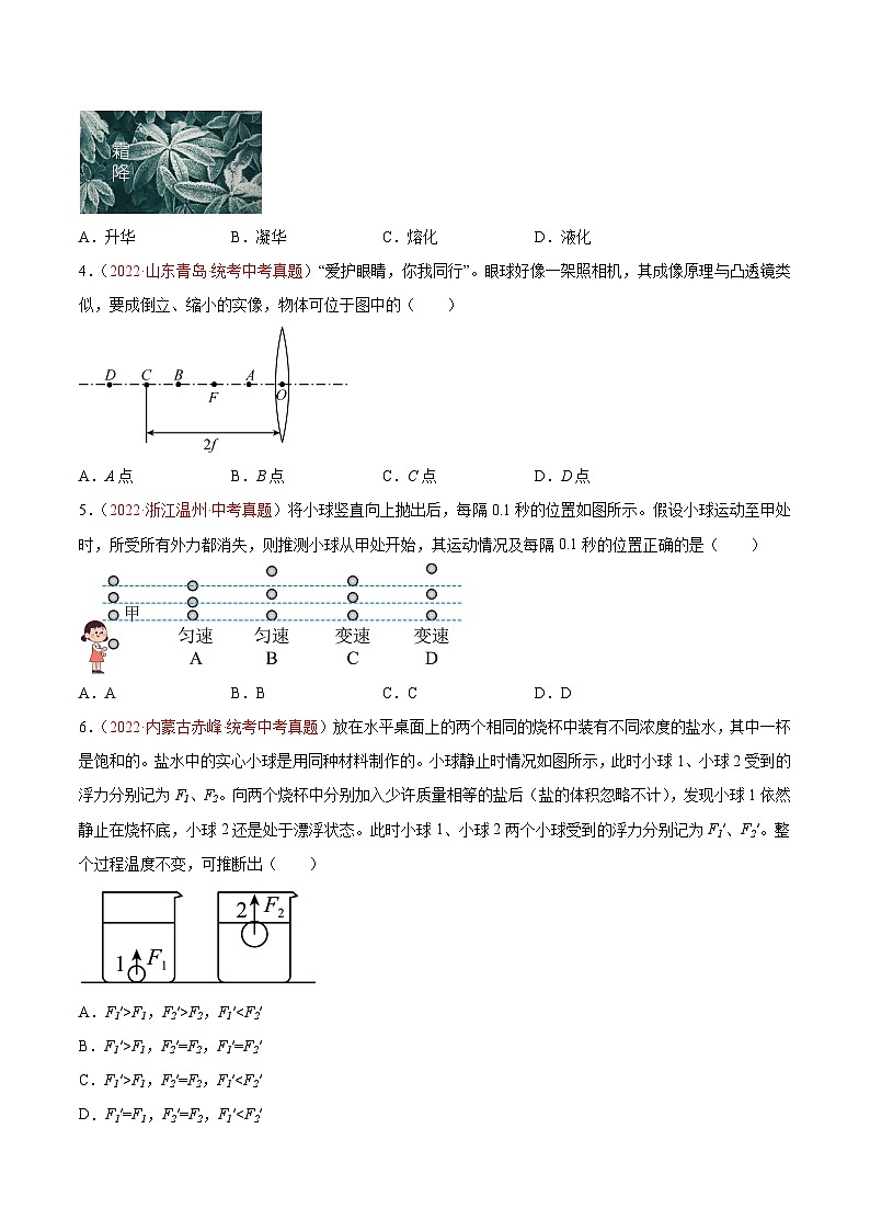 真题重组卷05-2023年中考物理真题汇编重组卷(福建专用)(原卷版)第2页