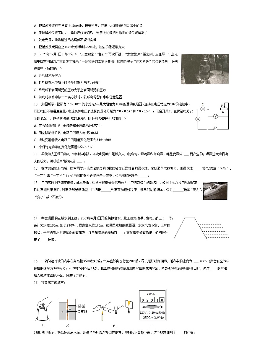 2023年云南省昭通市中考物理一模試卷-學(xué)生用卷第2頁